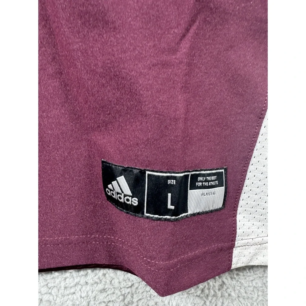 Adidas Men's Football Jersey Team Maroon White Size Large NEW